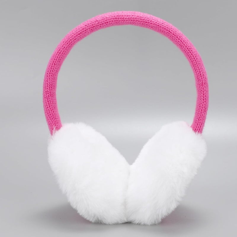 Ztl Kids Knit Earmuffs Winter Outdoor Plush Ear Warmers for Boys Girls 4-16 Years - Image 3